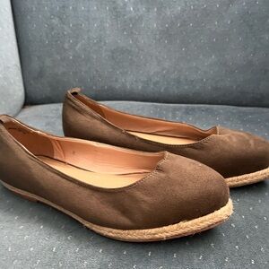 Olive green Espadrille Flats by Torrid sz8